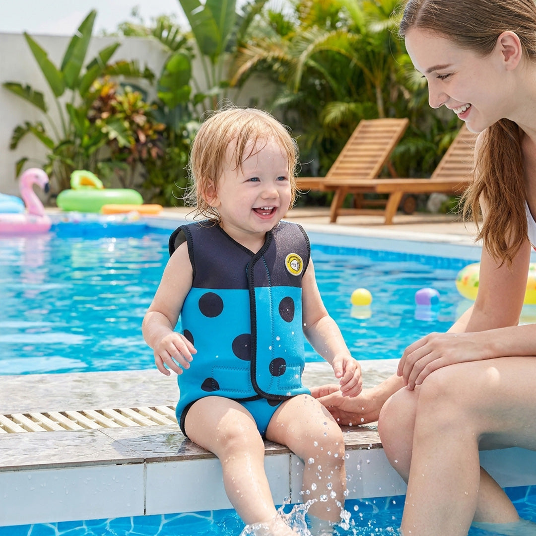 Blue Ladybug Thermal Wetsuit