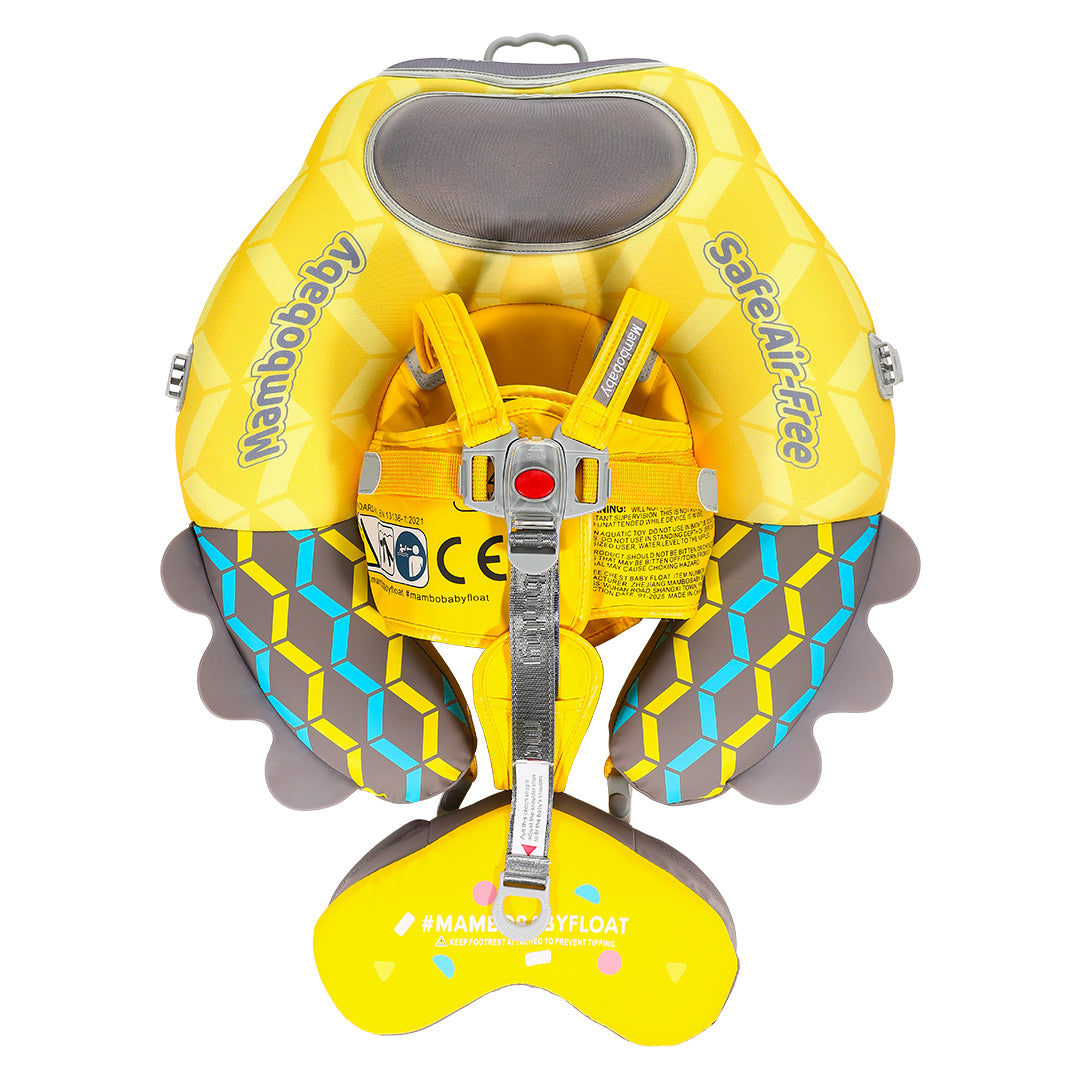 Mambobaby Air-Free Colorful Fish Chest Float with 3D Canopy