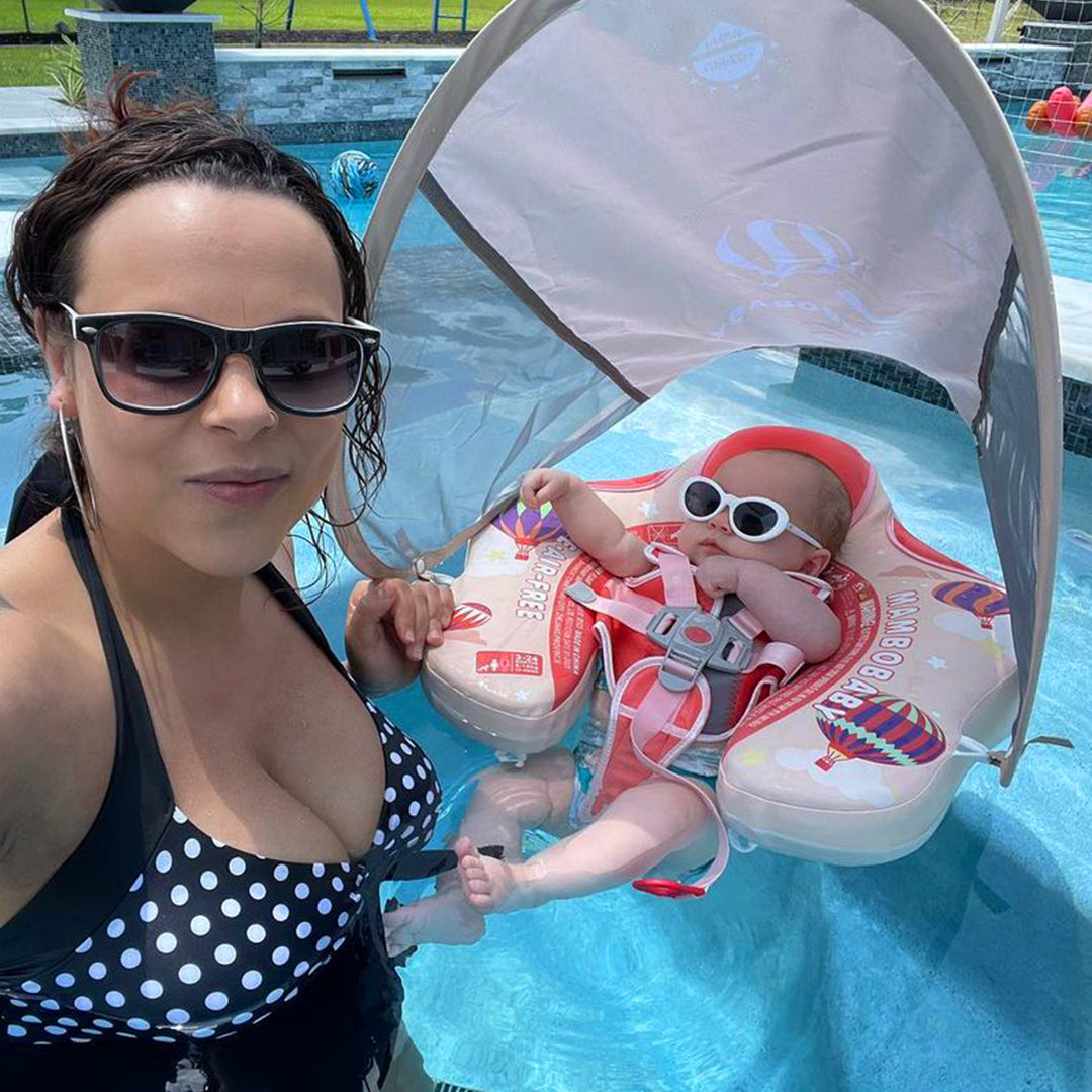 Mambobaby Air-Free Hot Air Balloon Chest Float with Flat Canopy
